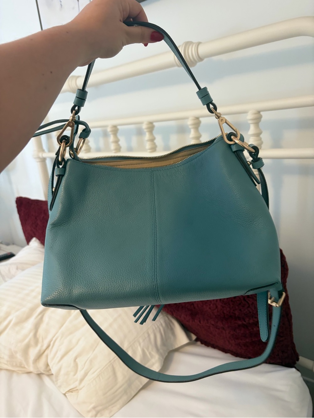 See By Chloe Teal Ring-Tassel Crossbody Bag - Picture 2 of 4